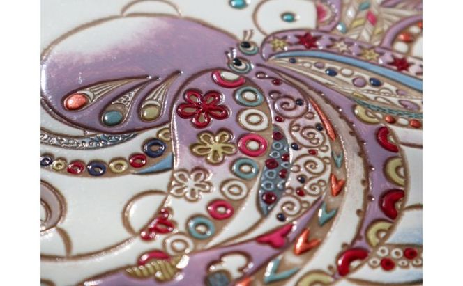 【文庫屋大関】パーソナルホルダー　ミス・オクトパス【皮革工芸品】 雑貨 日用品 ブックカバー パスポートケース 貴重品入れ マルチケース シンプル 和風 革小物 