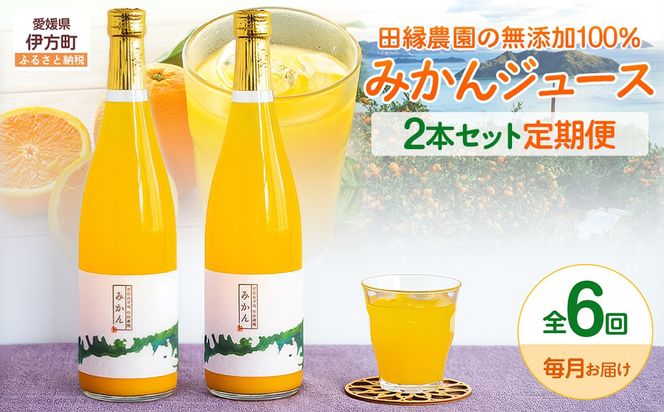 【6ヶ月定期便】田縁農園 みかんジュースセット 全6回 IKTA053
