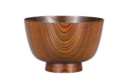 欅　切立汁椀　拭漆　4.1 山中漆器 伝統工芸 工芸品 木製 漆塗 国産 日本製 F6P-3290