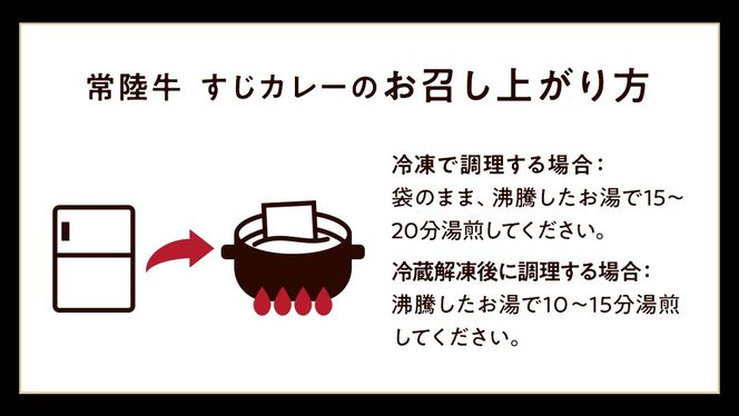 常陸牛 すじカレー 200g ×6 【茨城県共通返礼品】　カレー 牛すじ お肉 牛肉 簡単 冷凍 レトルト