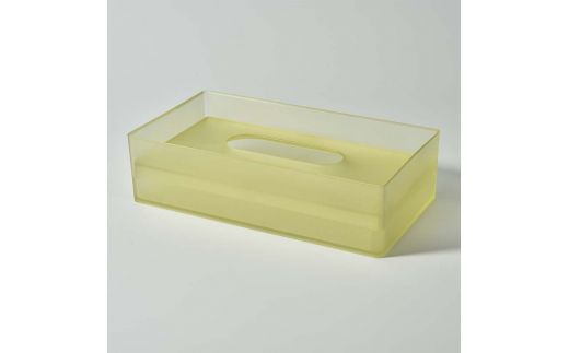 104Lab.ティッシュケース　ロング【カラー：スモーキーイエロー】 復興　震災　コロナ【能登半島地震復興支援】 北陸新幹線 F6P-1420