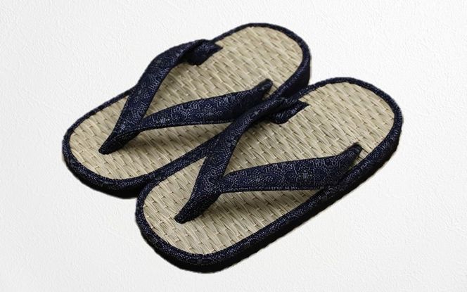 呉服屋さんの七島イ雪駄（男性用フリーサイズ）_29217A