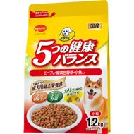 ビタワン 5つの健康バランス ビーフ味・野菜入り 小粒 1.2kg ｘ9(ケース単位) ドッグフード