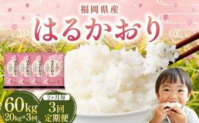 【2ヶ月毎3回定期便】 はるかおり 20kg 計60kg ／ 米 コメ お米 ライス ご飯 ごはん 飯 食品 精米 定期便 常温 福岡県 香春町
