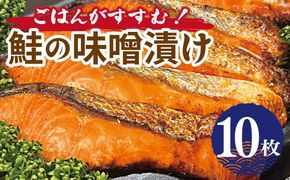 099H3601 ごはんがすすむ！鮭の味噌漬け 800g（80g×10枚）
