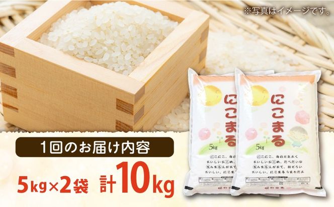 【12回定期便】長崎県産 精米 にこまる 10kg（5kg×2袋）総計120kg / 米 お米 こめ コメ 精米 / 南島原市 / 大松屋商店[SDR016]