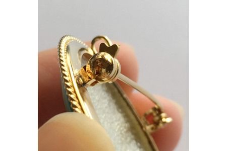 七宝焼ブローチ【花詰】