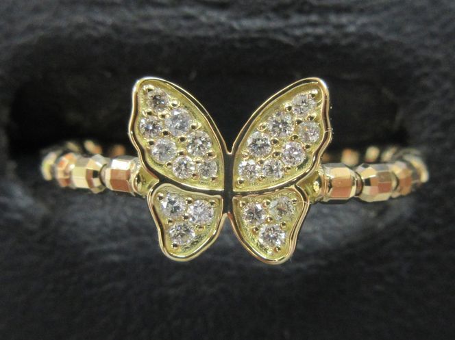 K18YG 0.10ct サイズフリーリング SWCB003-yg