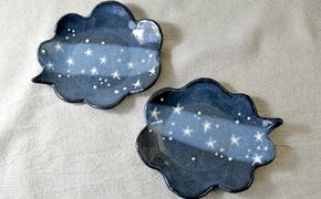 吹き出しの皿 星空 2枚セット【716】_HA1720