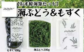 【お手軽沖縄海藻セット】海ぶどう（200g）＆もずく（500g）【2026年4月より順次発送】
