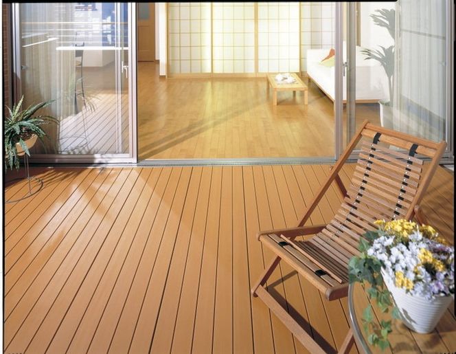 【ウッドデッキ】デッキオ90（450mm×1800mm）チェリーダーク /ベランダ バルコニー DIY アウトドア