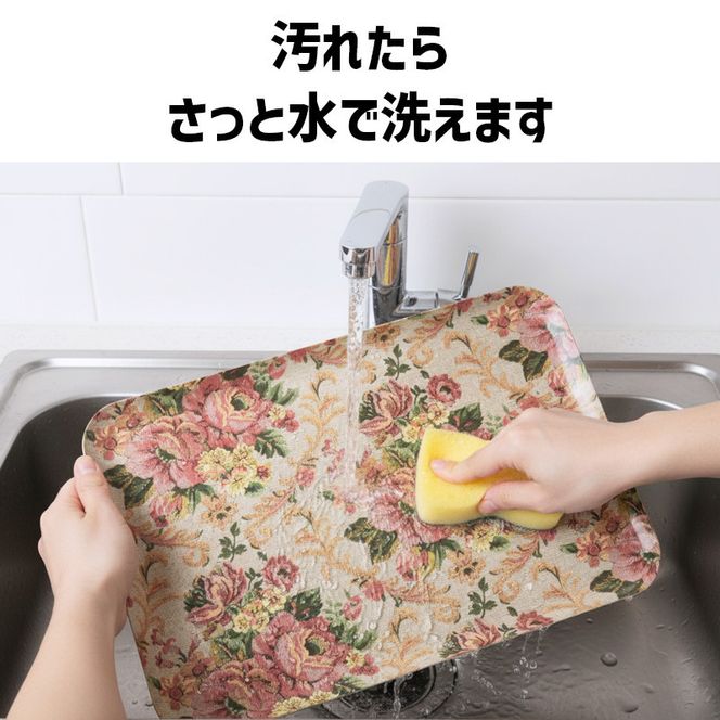 TATSU-CRAFT マグネットトレー L 39cm ヴィクトリアン オールドローズ すべり止め付き ［Tk1102］ 303446_DA90827