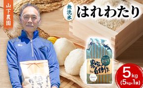 米 令和8年産 はれわたり 無洗米 5kg 1袋 白米 こめ お米 おこめ コメ ご飯 ごはん 令和8年 山下農園 青森 青森県 鯵ヶ沢町