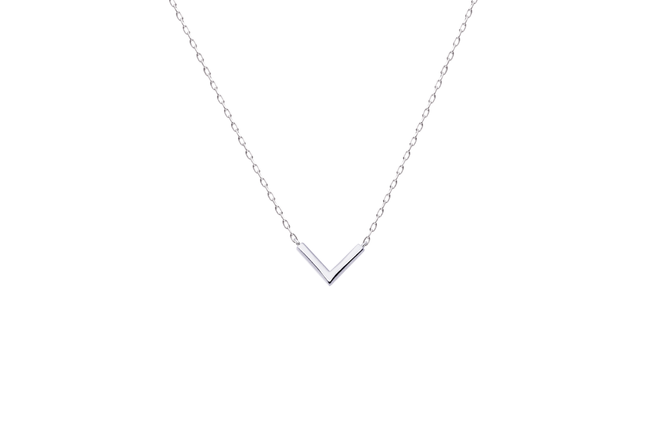 ダイヤモンド ネックレス V 0.1ct プラチナ ジュエリー ダイヤ PT 山梨 H-4862 SWCI017-pt