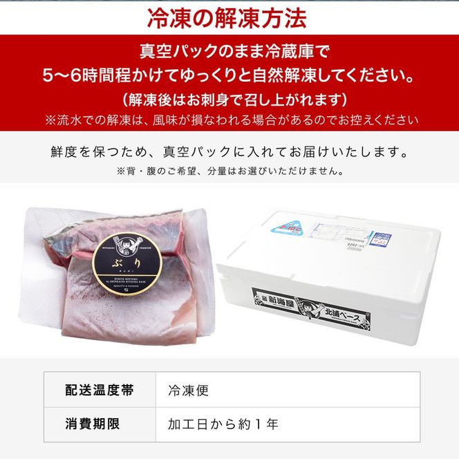 宮崎産 新海屋 鰤屋金太郎 金太郎 ぶり フィレ 約1.5kg 半身 1枚　冷蔵 N018-ZA4406_1