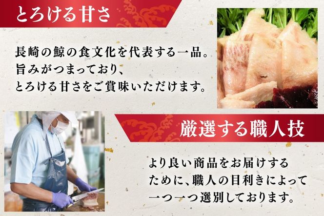 BJ144 すえひろ ブロック 100g×5個セット 計500g [ くじら クジラ 鯨肉 湯引き 簡単調理 おつまみ 肴 珍味 小分け 日野商店 長崎県 島原市 ]