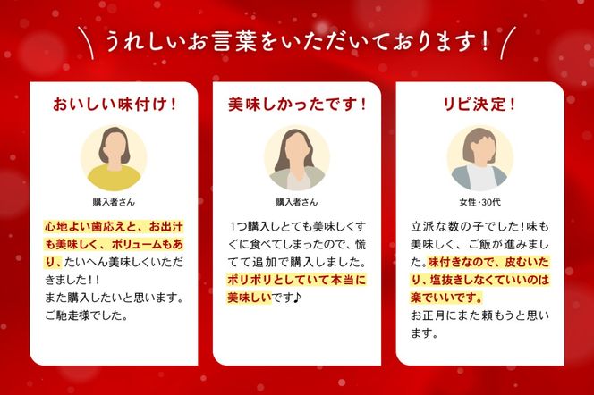 【6ヵ月定期便】味付け数の子500g(250g×2袋)1本物 全6回 R001-050