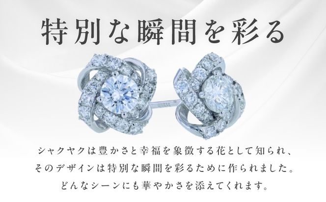 J055-4 ARC-EN-CIEL プラチナ ダイヤピアス 計0.7ct【鑑別書付き ジュエリー プレゼント ギフト ファッション アクセサリー 贈り物 贈答 お祝い 記念日】