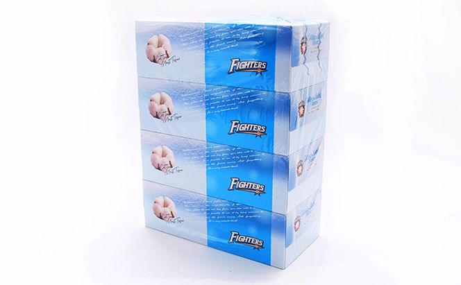 【CF】日本ハムファイターズ コットンモイストティッシュ 180W 48箱 【納期:1～2ヵ月】まとめ買い トイレ リサイクル 長持 防災 常備品 日用雑貨 消耗品 生活必需品 備蓄 ペーパー 紙 北海道 倶知安町 ※沖縄県・離島配送不可※ 日用品 福祉用品 