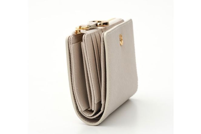 SOMES LF折財布 （アイボリー）PT-73 [ソメスサドル 北海道 砂川市 12260816-a] ソメス 財布 レディース 二つ折り 二つ折 2つ折り L字ファスナー l字ファスナー L字 本革 革 革製品 レザー ウォレット サイフ さいふ somes saddle