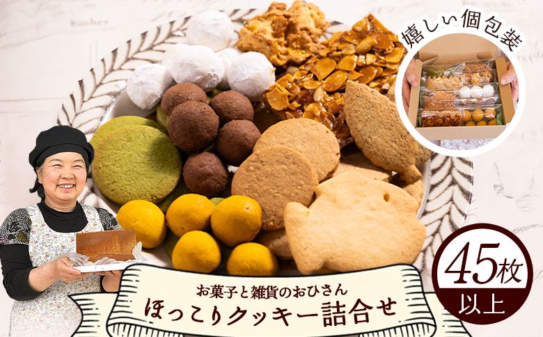 クッキー お菓子と雑貨おひさん ほっこりクッキー詰合せ 合計45枚以上(全10種類 各1袋入り)セット oh-0017