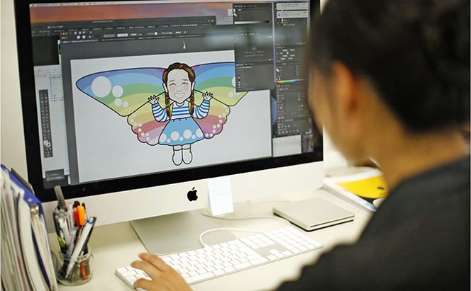 『似顔絵　悠遊バイオカイト』完成品 玩具 おもちゃ 凧 