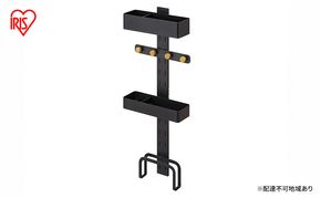 洗濯機横ラック ランドリーラック アイリスオーヤマ LMR-300 ダークグレー 洗濯機 マグネット収納 隙間収納 ランドリーマルチラック 洗濯機ラック ランドリー収納 おしゃれ スリム 隙間 一人暮らし 洗面所 マグネット インテリア 