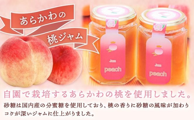 あら川の桃ジャム3本セット  株式会社 藤桃庵《90日以内に出荷予定(土日祝除く)》和歌山県 紀の川市---wsk_ttajam_90d_22_11000_3p---