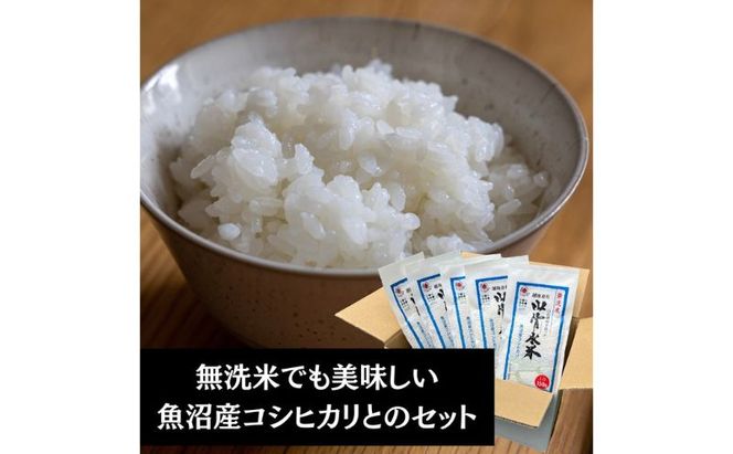 吉野家 人気5種20袋バラエティセット【冷凍】と新潟県魚沼産コシヒカリ「山清水米」無洗米真空1合パック10袋のセット 非常食 防災食
