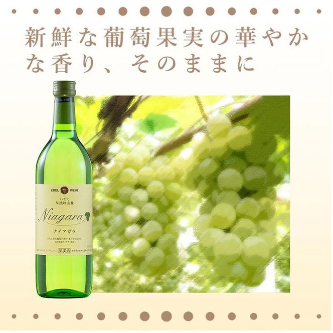 エーデルワイン ナイアガラ（甘口）６本セット 【398】