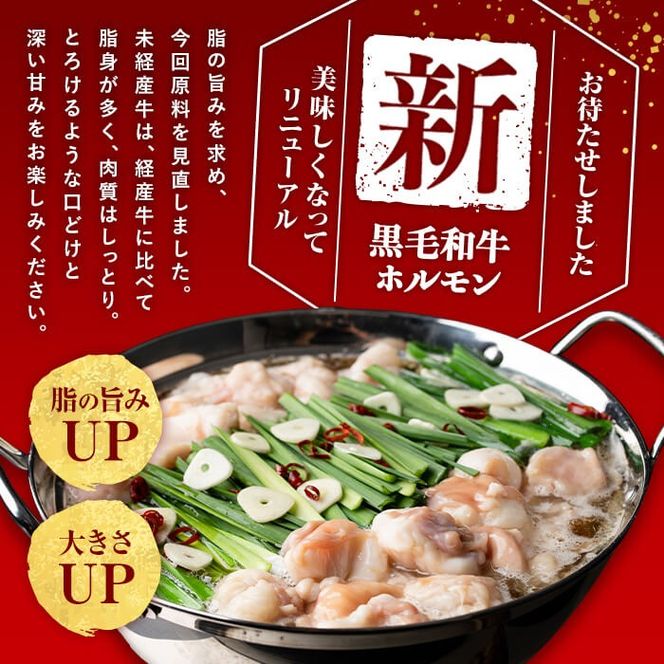 国産黒毛和牛ホルモン もつ鍋セット【醤油味】(10～15人前)  a7-044