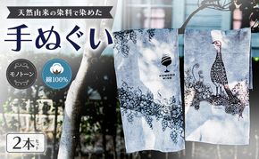 【農花第3弾】　天然由来の染料で染めた手ぬぐい2本セット 【モノトーン】　手拭い　おしゃれ　てぬぐい　綿　信州　長野県　小諸市
