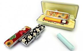 オランダ水牛（カラー）12mm印鑑 雑貨 日用品 