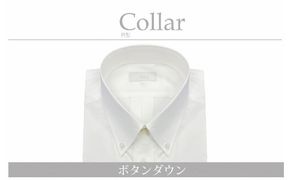 【国内縫製】オーダーシャツ工場で作る綿100％メンズ用ドレスシャツ「6Lサイズ」衿型ボタンダウンカラー 1080030