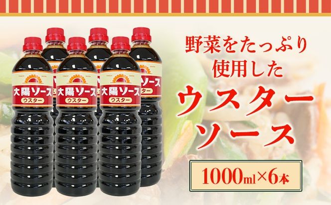昔懐かし大陽ウスターソース1000ml×6本セット 深瀬昌洋商店 《90日以内に出荷予定(土日祝除く)》 和歌山県 紀の川市---wsk_fkswor_90d_22_16000_6l---