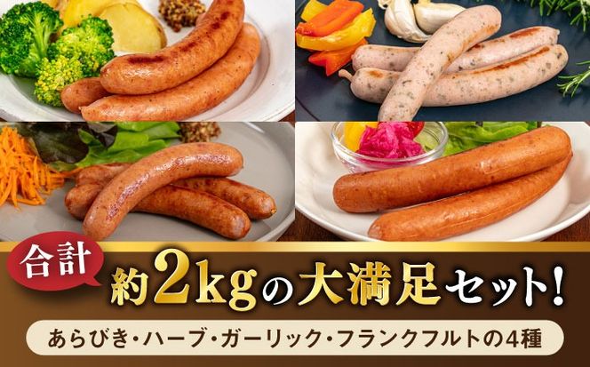 【全6回定期便】ソーセージ詰め合わせ 2kg 糸島市 / 志摩スモークハウス / ソーセージ 詰め合わせ[AOA048]