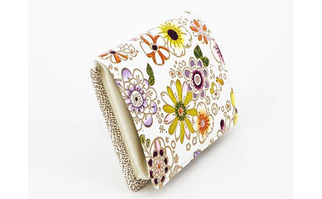 【文庫屋大関】箱まち小銭入れ　みつばち【皮革工芸品】 ファッション小物 財布 民芸品 