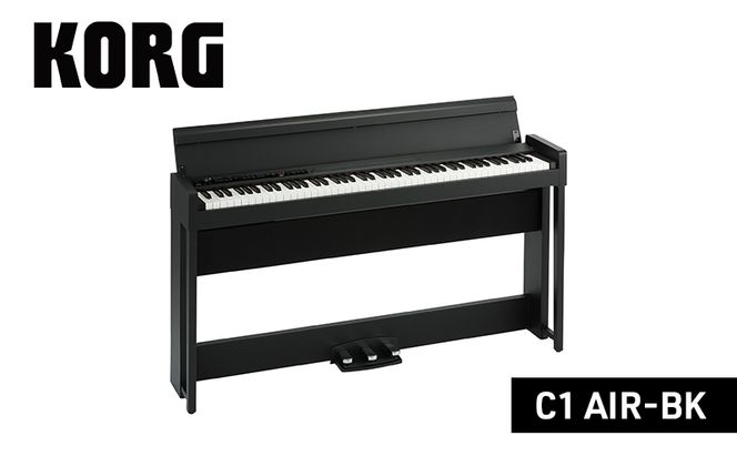 KORG C1 AIR-BK　ピアノ 電子ピアノ デジタルピアノ 電子楽器 日本製 RH3鍵盤 Bluetooth対応 88鍵盤 ブラック