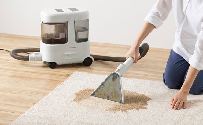 リンサークリーナー RNS-P1600 グレーホワイト アイリスオーヤマ クリーナー カーペットクリーナー カーペット洗浄機 丸洗い ソファー 絨毯 じゅうたん 車 車内洗浄 家庭用 シート カーペット クッション ラグ 大掃除 猫 犬 ペット おすすめ 人気