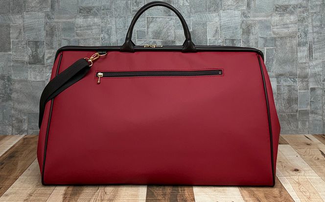 とにかく軽い！ダレスボストンL / レッド / ボストンバッグ ダレスバック 約680g 大容量 合皮 お手入れ簡単 2泊3日程度 旅行 ゴルフバッグ かばんこみせ さくら咲くら