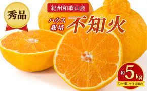 【先行予約】【秀品】紀州和歌山産 ハウス栽培 不知火 約5kg（箱込み）L～4L サイズ混合