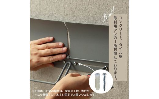 アイアントイレットペーパーホルダー Toby トビー ダブル【ライトグレー】《 トイレットペーパーホルダー ペーパーホルダー コンパクトサイズ 壁付けタイプ 》【2501N16705】