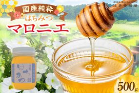 【国産純粋 マロニエはちみつ 500g 瓶】国産 純粋 マロニエ はちみつ ハチミツ 蜂蜜 栃の木 やさしい 香り まろやか パン ヨーグルト おすすめ 兵庫県 香美町 辻井養蜂場 81-04