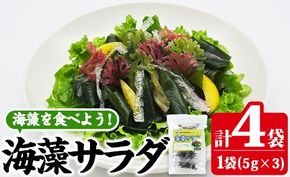 海藻サラダ (合計4袋・1袋3P入)海藻 寒天 ヘルシー ダイエット カロリーオフ サラダ 酢の物 スープ 常温 大分県 佐伯市【CW39】【山忠】