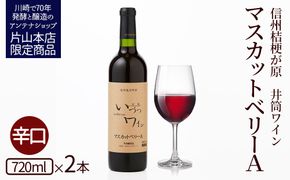 井筒ワイン 酸化防止剤無添加 井筒 マスカットベリーA 赤辛口 720ml 2本セット 発売元 株式会社片山 141305_JN55