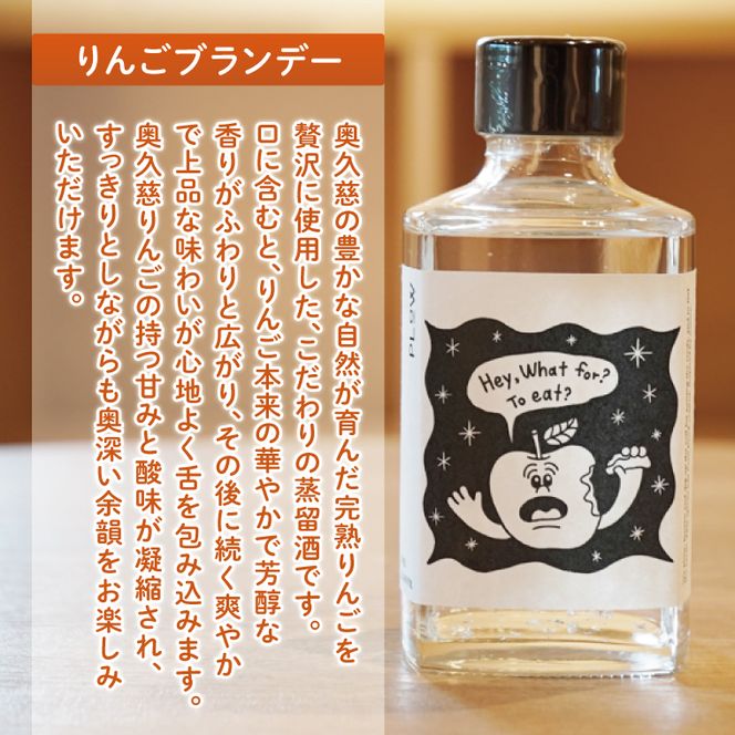 【藤田観光りんご園】「りんごブランデー＆アップルジン」セット【200ml×各1本】｜フジタアップルオーチャード 茨城県 大子町 奥久慈 林檎 果実 果汁 蒸留酒お酒 アルコール(BJ006)