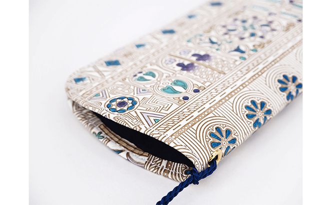 【文庫屋大関】メガネケース　アポロン＜ブルー＞【皮革工芸品】 ファッション小物 民芸品 