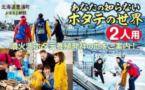 あなたの知らないホタテの世界（2人用） ふるさと納税 人気 おすすめ ランキング 体験 イベント ホタテ 見学 養殖 漁師 2人 北海道 豊浦町 送料無料 TYUL014