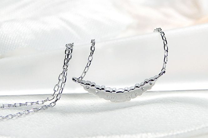 【0.12ct】PT900 グラデーション ダイヤモンド ネックレス CSN00201-PT SWAV020