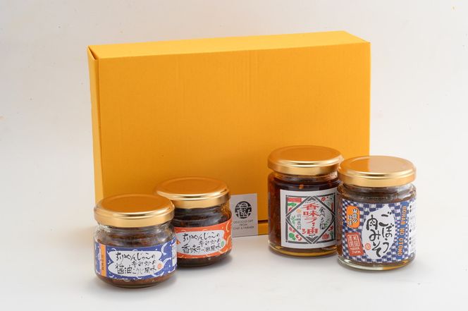 1040.前田農園　ご飯のおとも4本4種セット 313726_AB007